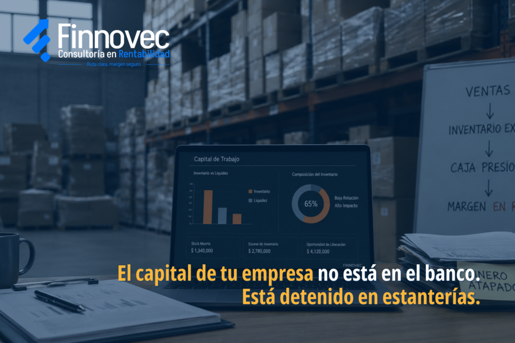 El capital de tu empresa no esta en el banco. Está detenido en estantetias